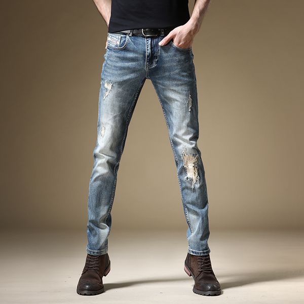 jeans vintage ripped hole classic blue straight jean pants for men
jeans vintage ripped hole classic blue straight jean pants for men