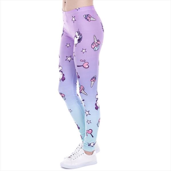 2020 women leggings unicorn rainbow printed high elastic legins fitness legging slim high waist gothic casual plus size trousers, Black
2020 women leggings unicorn rainbow printed high elastic legins fitness legging slim high waist gothic casual plus size trousers, Black