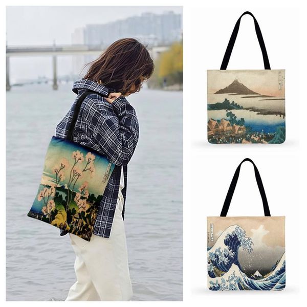 fuji thirty-six scenery print tote bag for women casual tote ladies shoulder bag outdoor beach japanese ukiyo-e shopping
fuji thirty-six scenery print tote bag for women casual tote ladies shoulder bag outdoor beach japanese ukiyo-e shopping
