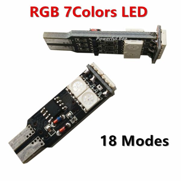 2 x new popular rgb 7 colors changeable t10/w5w 6smd 1.5w led car clearance lights 18 modes keep lighting or flashing lamp bulb
2 x new popular rgb 7 colors changeable t10/w5w 6smd 1.5w led car clearance lights 18 modes keep lighting or flashing lamp bulb