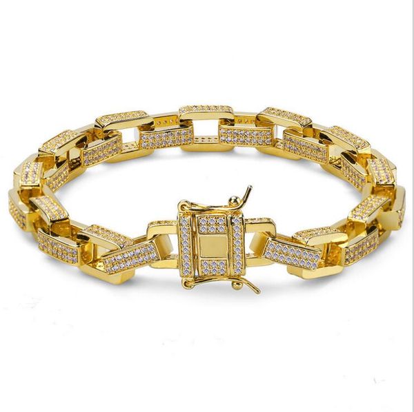 bangle gold/silver color bracelets trendy classic chain 7" 8" cuban link hand bracelet men jewelry iced out hip hop bling chains, Black
bangle gold/silver color bracelets trendy classic chain 7" 8" cuban link hand bracelet men jewelry iced out hip hop bling chains, Black