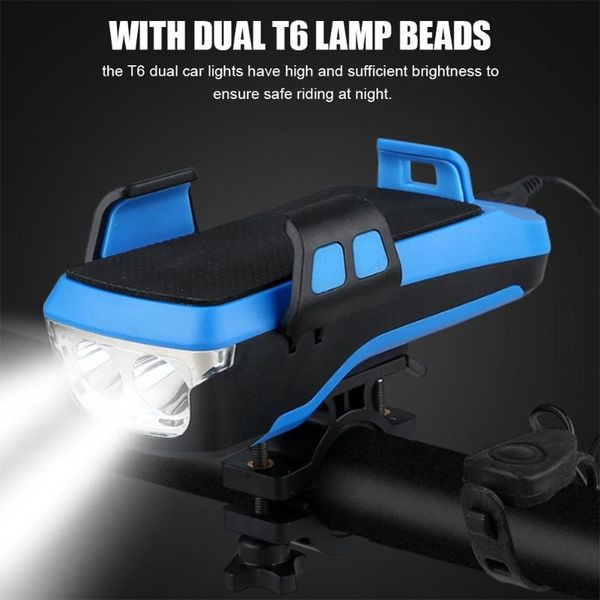 2400mah power bank bicycle lamp 4 in 1 multi-function bike light 2* t6 led usb rechargeable bike headlight phone holder horn
2400mah power bank bicycle lamp 4 in 1 multi-function bike light 2* t6 led usb rechargeable bike headlight phone holder horn