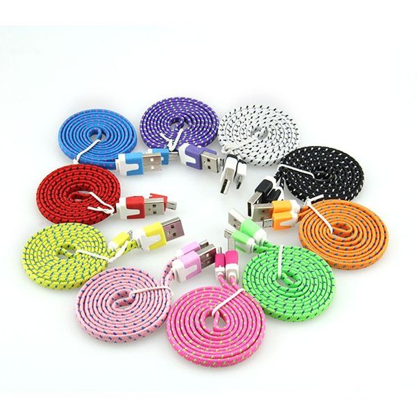 10ft 6ft 3ft noodle flat braid charging cord sync fabric micro wire usb data woven cable for cell phone 300pcs
10ft 6ft 3ft noodle flat braid charging cord sync fabric micro wire usb data woven cable for cell phone 300pcs