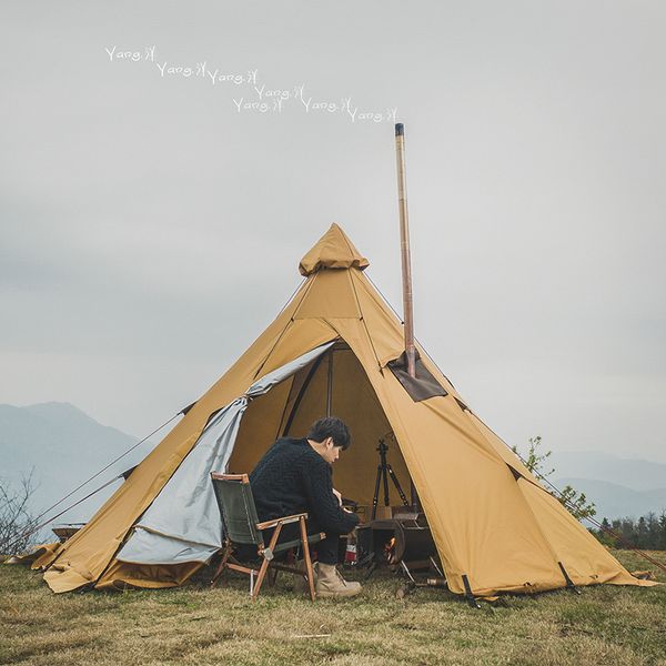 tents and shelters pyramid tent shelter anti-rainstorm outdoor camping yurt camp with chimney mouth
tents and shelters pyramid tent shelter anti-rainstorm outdoor camping yurt camp with chimney mouth