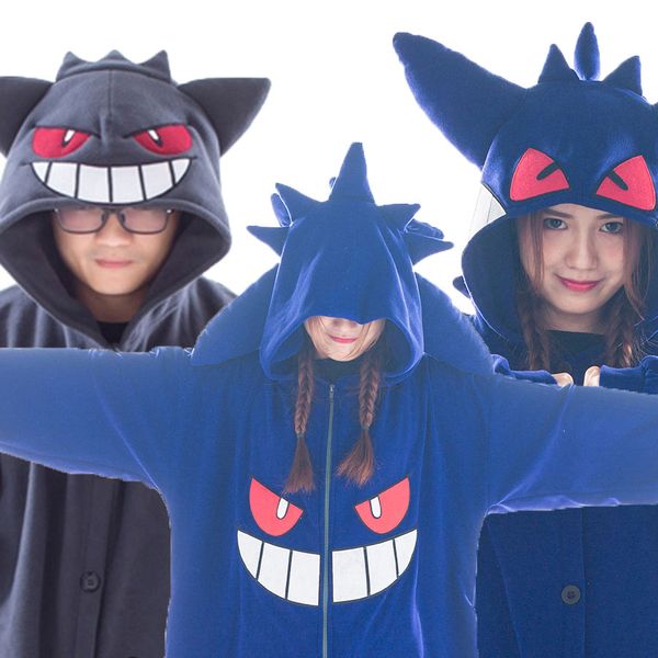 custom gengar kigurumi onesie pajamas, Black;red
custom gengar kigurumi onesie pajamas, Black;red