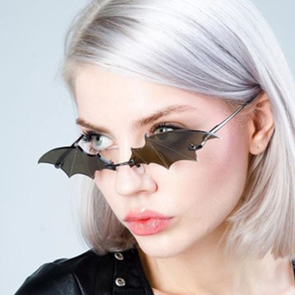 sunglasses fashion irregular bat women men retro luxury small flat glasses brand design frameless gafas sol, White;black
sunglasses fashion irregular bat women men retro luxury small flat glasses brand design frameless gafas sol, White;black