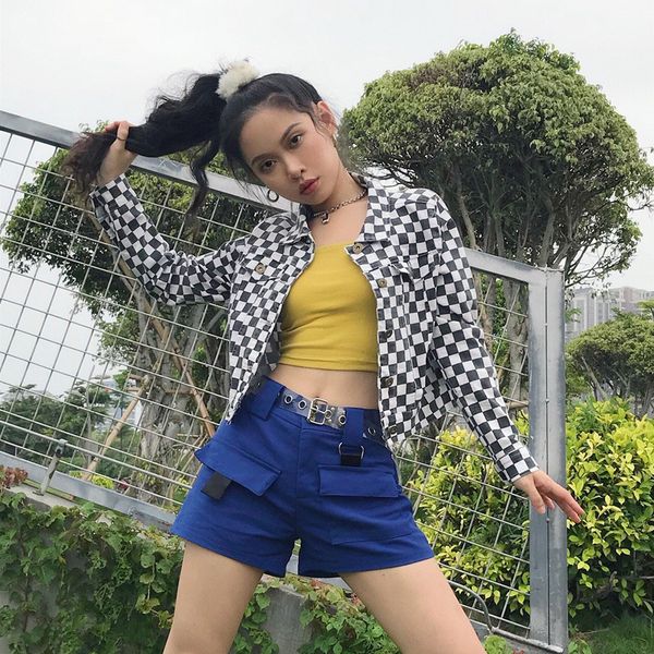 casual short women jacket pink pocket buttons long sleeve ladies coat fashion loose street party women clothes street mm60njk, Black;brown
casual short women jacket pink pocket buttons long sleeve ladies coat fashion loose street party women clothes street mm60njk, Black;brown