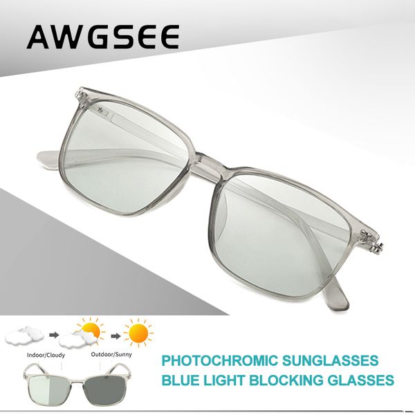 awgsee blue light blocking glasses for men women square pchromic eyeglasses oval anti blue ray computer game glasses uv400, White;black
awgsee blue light blocking glasses for men women square pchromic eyeglasses oval anti blue ray computer game glasses uv400, White;black