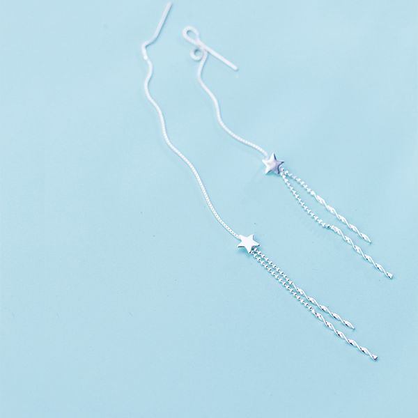 modian fashion long tassel stars drop earrings charm 925 sterling silver korea dangle earrings for women grils party jewelry, Golden;silver
modian fashion long tassel stars drop earrings charm 925 sterling silver korea dangle earrings for women grils party jewelry, Golden;silver