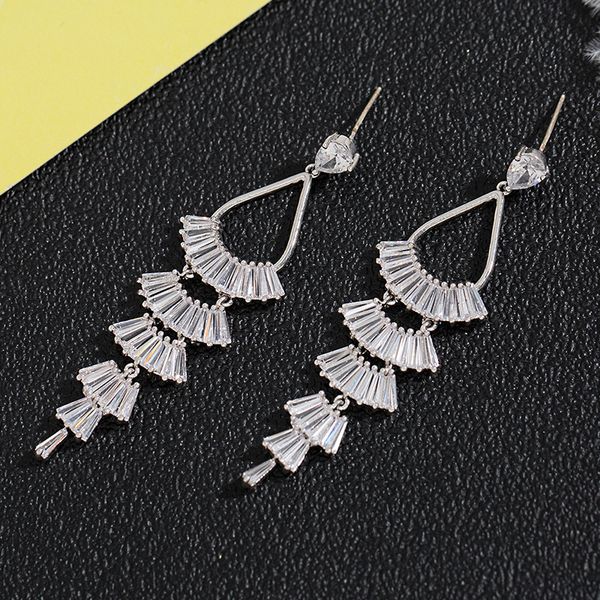 multi-layer flower-shaped skirt-shaped earrings colorful long luxury s925 needle banquet wedding female new jewelry earrings, Silver
multi-layer flower-shaped skirt-shaped earrings colorful long luxury s925 needle banquet wedding female new jewelry earrings, Silver