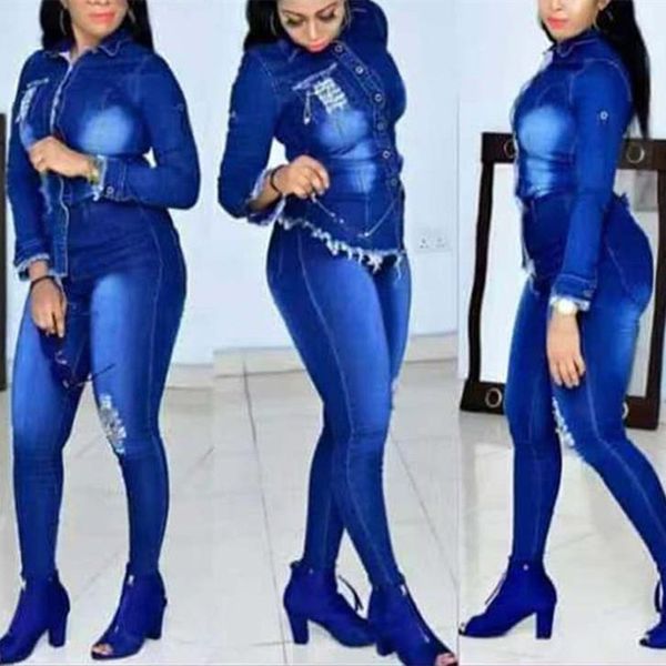 t023 streetwear casual suit women denim two pieces set blue long sleeve jeans long pants slim tracksuit outfits 2020 spring autumn ol, White
t023 streetwear casual suit women denim two pieces set blue long sleeve jeans long pants slim tracksuit outfits 2020 spring autumn ol, White