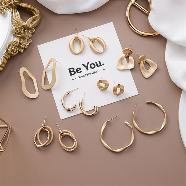 europe and america simple gold irregular bump geometric earrings personality design matte fashion round oval earrings female, Silver
europe and america simple gold irregular bump geometric earrings personality design matte fashion round oval earrings female, Silver