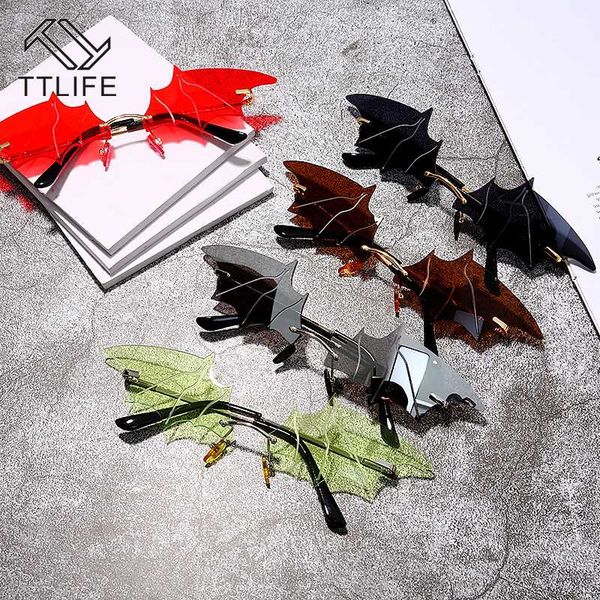 ttlife cool creative batwing sunglasses trend eyewear women men rimless vintage eyeglasses trend ladies outdoor sun glasses, White;black
ttlife cool creative batwing sunglasses trend eyewear women men rimless vintage eyeglasses trend ladies outdoor sun glasses, White;black