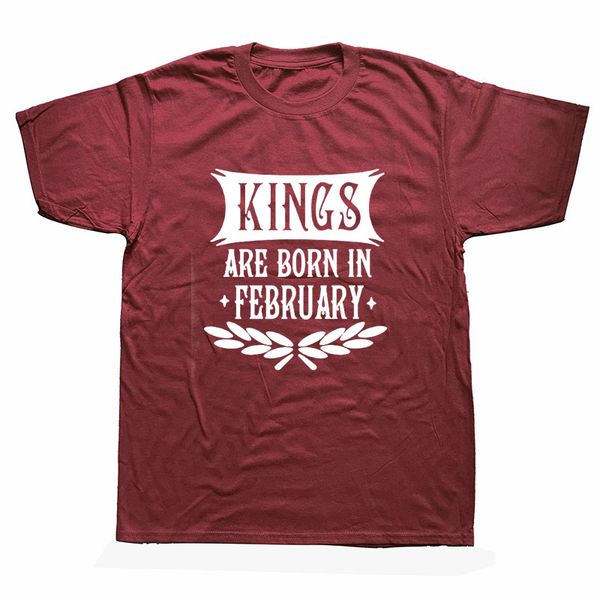 kings are born in february t shirts tee men summer short sleeve cotton men birthday t-shirt camisetas men tshirt
kings are born in february t shirts tee men summer short sleeve cotton men birthday t-shirt camisetas men tshirt