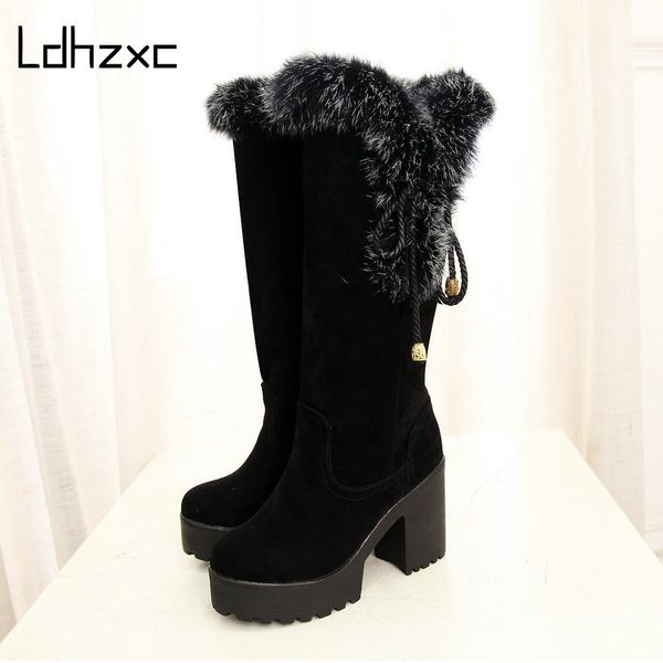 ldhzxc knee high boots thick high heeled female boots round toe platform shoes woman black wedding shoes plus size
ldhzxc knee high boots thick high heeled female boots round toe platform shoes woman black wedding shoes plus size