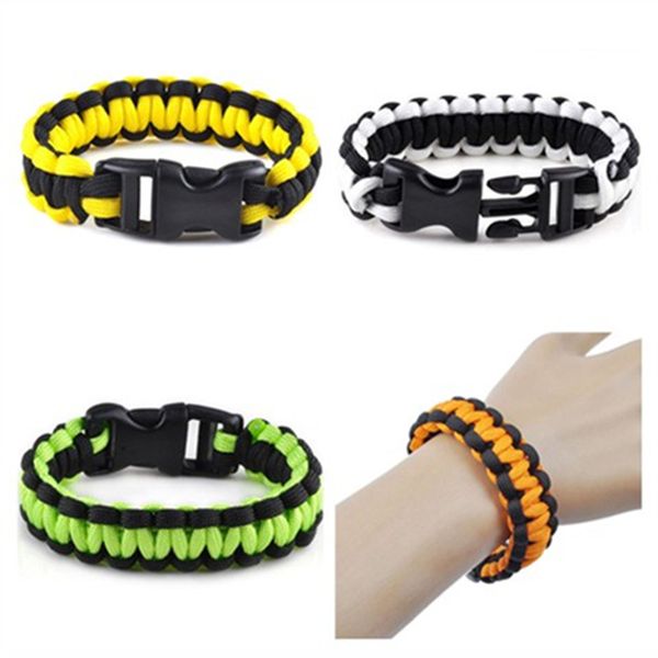 pinksee simple fashion braided bracelet men multi-function plastic buckle outdoor camping emergency rope, Golden;silver
pinksee simple fashion braided bracelet men multi-function plastic buckle outdoor camping emergency rope, Golden;silver