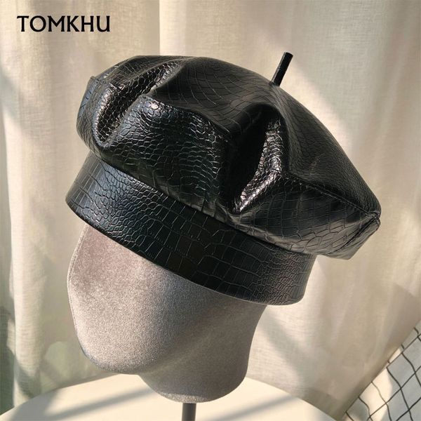 fashion fall winter beret hat women soft pu leather cap girl black color slouchy lady winter caps bone warm female beanie hats, Blue;gray
fashion fall winter beret hat women soft pu leather cap girl black color slouchy lady winter caps bone warm female beanie hats, Blue;gray