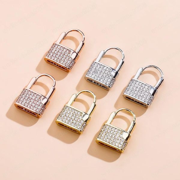 fashion gold plated bling cz lock hoops earrings for girls women hip hop jewlery nice gift for friend, Silver
fashion gold plated bling cz lock hoops earrings for girls women hip hop jewlery nice gift for friend, Silver