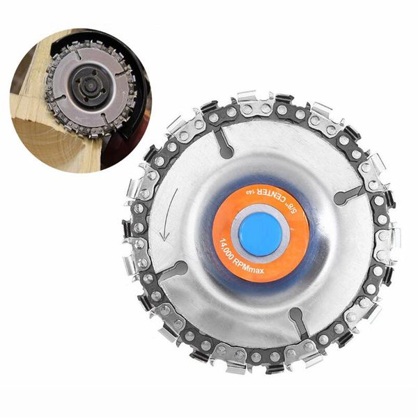 4 inch grinder disc and chain 22 tooth fine cut chain set for 100/115 angle grinder woodworking carving grinding and cutting
4 inch grinder disc and chain 22 tooth fine cut chain set for 100/115 angle grinder woodworking carving grinding and cutting