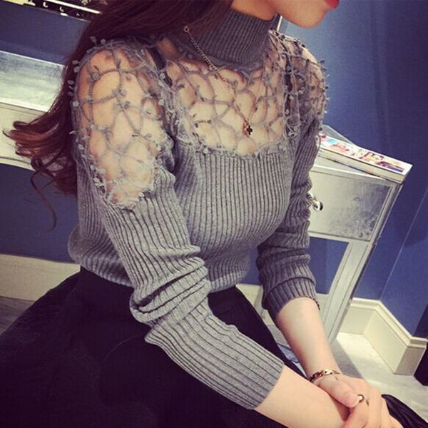 women's sweaters autumn 2021 hook flower lace high neck warm bottoming shirt large size slim long sleeve knitted turtleneck, White;black
women's sweaters autumn 2021 hook flower lace high neck warm bottoming shirt large size slim long sleeve knitted turtleneck, White;black