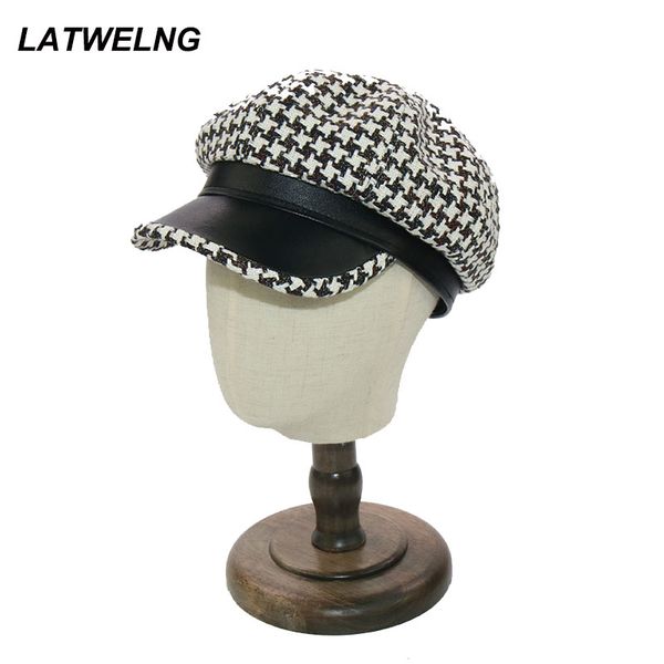 fashion houndstooth octagonal hat female plaid visor caps autumn winter casual newsboy cap, Blue;gray
fashion houndstooth octagonal hat female plaid visor caps autumn winter casual newsboy cap, Blue;gray