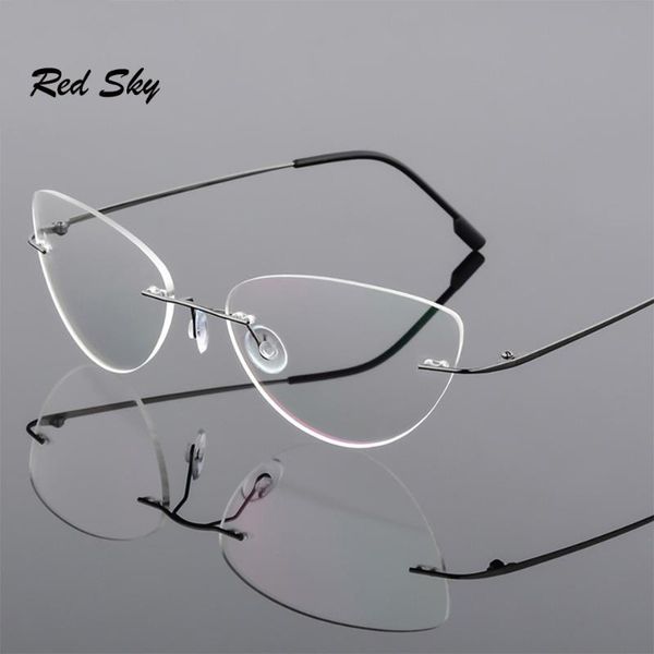 sunglasses women rimless cat eye reading glasses titanium alloy anti-blue ray prescription presbyopia eyeglass with diopter+1.50+2.00+2.50, White;black
sunglasses women rimless cat eye reading glasses titanium alloy anti-blue ray prescription presbyopia eyeglass with diopter+1.50+2.00+2.50, White;black