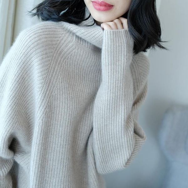 2019 double thickening loose turtleneck cashmere sweater female sweater cashmere pullover sweater drop shipping high quality, White;black
2019 double thickening loose turtleneck cashmere sweater female sweater cashmere pullover sweater drop shipping high quality, White;black