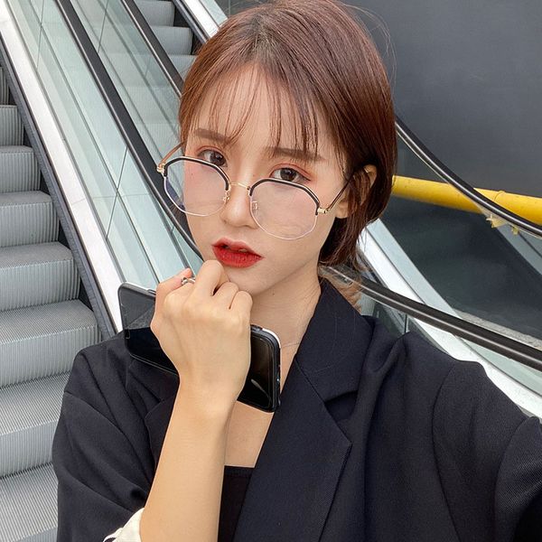 blue light blocking glasses round half frame eyeglasses frame anti blue ray for computer game eyewear irregular women men, White;black
blue light blocking glasses round half frame eyeglasses frame anti blue ray for computer game eyewear irregular women men, White;black