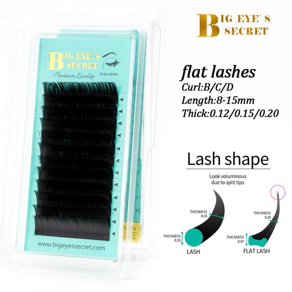 big eye's secret flat eyelash extensions individual mink 0.15 0.20 softer ellipse flat lash split tips ligher volume lashes
big eye's secret flat eyelash extensions individual mink 0.15 0.20 softer ellipse flat lash split tips ligher volume lashes
