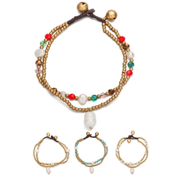 charm bracelets boho two layers simulated pearl crystal beads chain for women gold color beaded string bracelet, Golden;silver
charm bracelets boho two layers simulated pearl crystal beads chain for women gold color beaded string bracelet, Golden;silver