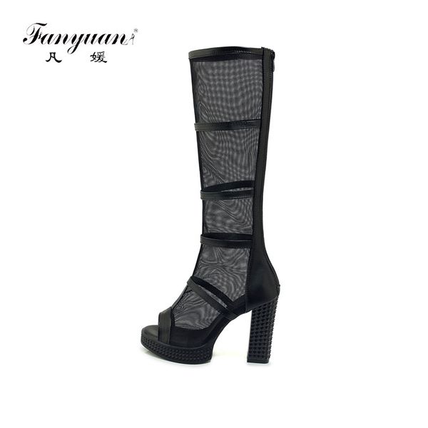 fanyuan мода peep toe колено сапоги твердая платформа zipper высокой пятки сапоги black summer женская обувь
fanyuan мода peep toe колено сапоги твердая платформа zipper высокой пятки сапоги black summer женская обувь