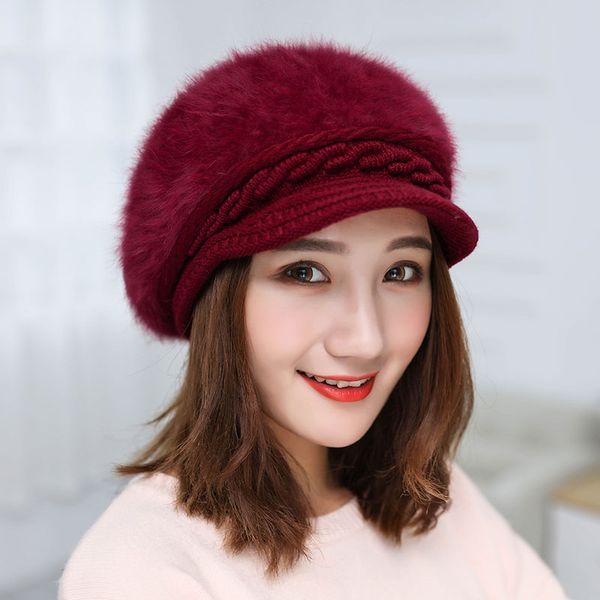 winter women new fur beret france casual warm solid knitted cap velvet beanie outdoor cycling coldproof plush thicken hat, Blue;gray
winter women new fur beret france casual warm solid knitted cap velvet beanie outdoor cycling coldproof plush thicken hat, Blue;gray