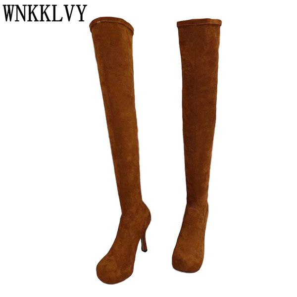 boots platform stretch slim over the knee women suede thin high heel shoes runway long autumn winter thigh, Black
boots platform stretch slim over the knee women suede thin high heel shoes runway long autumn winter thigh, Black