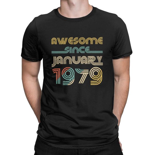 awesome since january 1979 t shirts men pure cotton funny t-shirt crew neck 41 years old tees short sleeve plus size
awesome since january 1979 t shirts men pure cotton funny t-shirt crew neck 41 years old tees short sleeve plus size