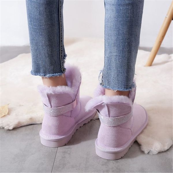 2020 fashion real sheepskin women's winter woman handmade rhinestones snow boots mid calf genuine sheepskin women boots, Black
2020 fashion real sheepskin women's winter woman handmade rhinestones snow boots mid calf genuine sheepskin women boots, Black