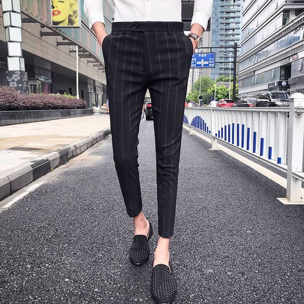 men's suits & blazers stripe 2021 summer pants mens casual trousers office checkered pant perfume men dress slim fit pantalon hombre ve, White;black
men's suits & blazers stripe 2021 summer pants mens casual trousers office checkered pant perfume men dress slim fit pantalon hombre ve, White;black