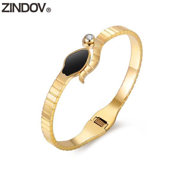 zindov gold bangle bracelets stainless steel fashion beautiful girls wholesale jewelry snake women's rose gold bangles quality, Black
zindov gold bangle bracelets stainless steel fashion beautiful girls wholesale jewelry snake women's rose gold bangles quality, Black