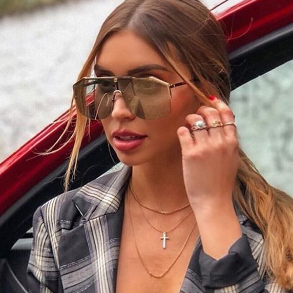 2020 black fashion female for piece men alloy oversized vintage one sunglasses sun glasses new women rimless green shades brand xnfcs
2020 black fashion female for piece men alloy oversized vintage one sunglasses sun glasses new women rimless green shades brand xnfcs