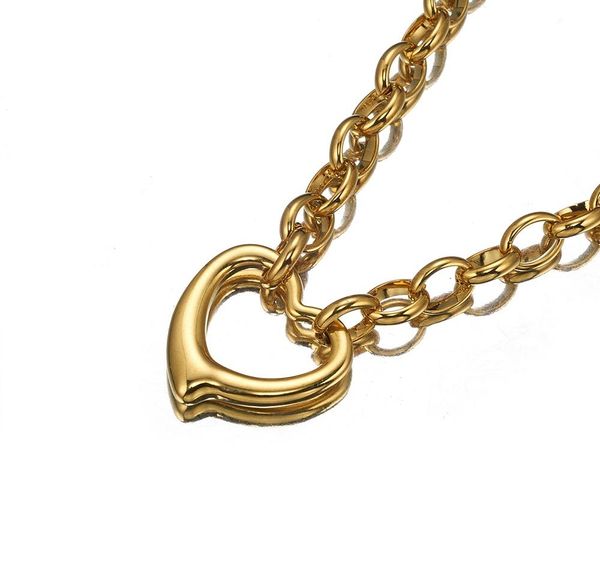 jewelry set for women gold tone stainless stel oval rolo chain with heart charm necklace002, Silver
jewelry set for women gold tone stainless stel oval rolo chain with heart charm necklace002, Silver
