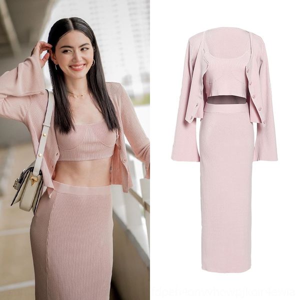 thailand star mai knitted three-piece suit for women 2020 new pink western style age-reducing dress high-profile dress xrkor, Gray
thailand star mai knitted three-piece suit for women 2020 new pink western style age-reducing dress high-profile dress xrkor, Gray
