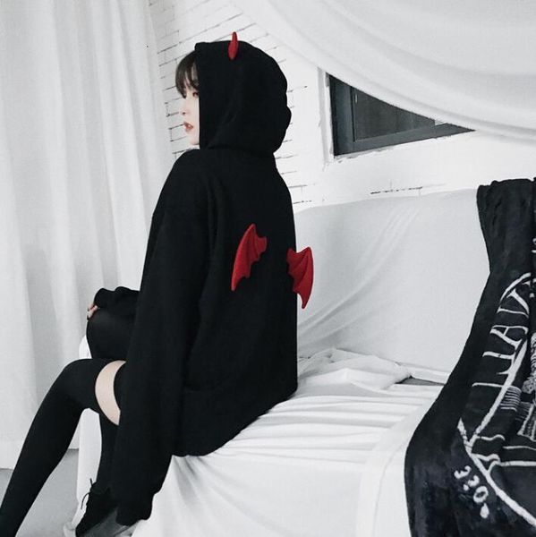 новая весна осень панк готические девушки black devil рога толстовки женщины pattern толстовка с капюшоном повседневный пуловер
новая весна осень панк готические девушки black devil рога толстовки женщины pattern толстовка с капюшоном повседневный пуловер