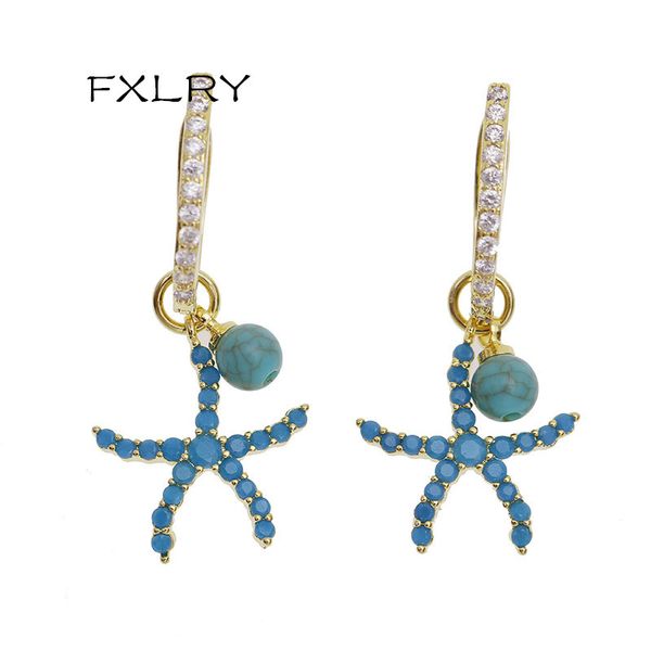 fxlry selling fashion starfish dangle earrings micro-inlaid zircon starfish earrings for women christmas gift, Silver
fxlry selling fashion starfish dangle earrings micro-inlaid zircon starfish earrings for women christmas gift, Silver