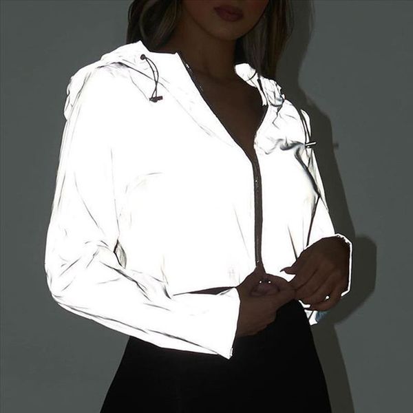 casual sport hooded short coat women crop 2020 autumn reflective female jacket casaco feminino sudadera female streetwears, Black
casual sport hooded short coat women crop 2020 autumn reflective female jacket casaco feminino sudadera female streetwears, Black