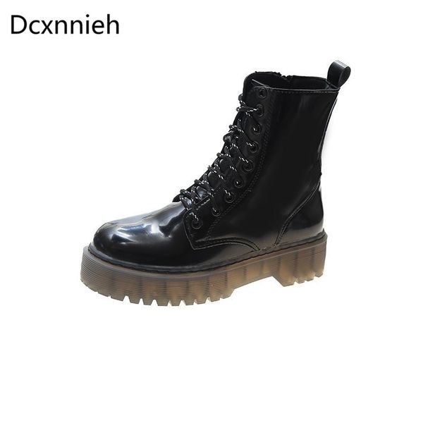 осень ботильоны женщина motorcycle boots женщина вскользь площадь jelly подошва толстого дна коренастого botas mujer женщина, Black
осень ботильоны женщина motorcycle boots женщина вскользь площадь jelly подошва толстого дна коренастого botas mujer женщина, Black