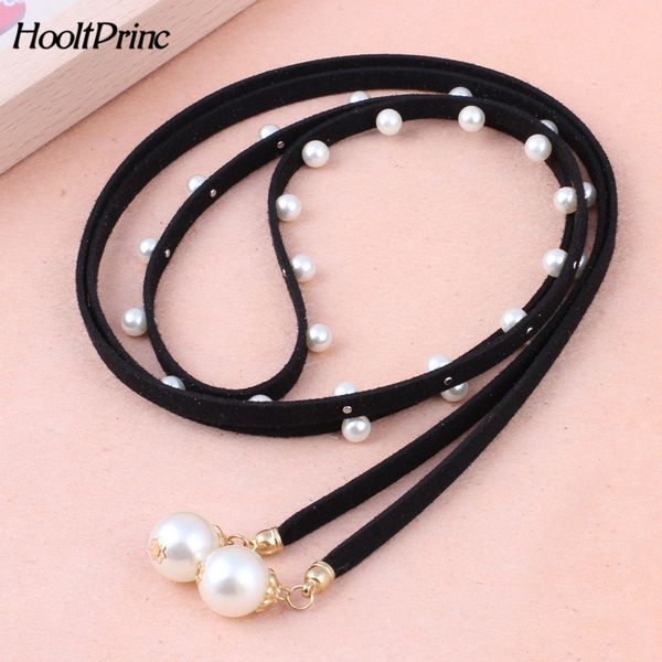belts 2021 fashion beading decor belt korea style solid pu leather pearl knitted for women elastic simple elegant, Black;brown
belts 2021 fashion beading decor belt korea style solid pu leather pearl knitted for women elastic simple elegant, Black;brown