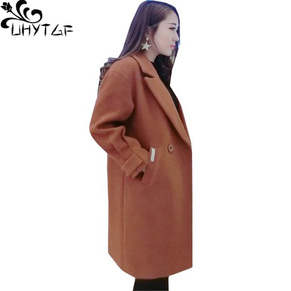 women's wool & blends uhytgf autumn coat women lapel slim winter jacket temperament elegant female coats small fresh thick warm woolen, Black
women's wool & blends uhytgf autumn coat women lapel slim winter jacket temperament elegant female coats small fresh thick warm woolen, Black