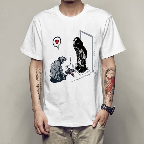 2019 мужчины лето печать повседневный t-shirt men brand wars dog imperial walker x-wing дарт вейдер футболочку
2019 мужчины лето печать повседневный t-shirt men brand wars dog imperial walker x-wing дарт вейдер футболочку