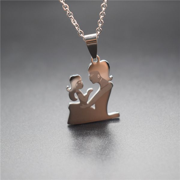 pendant necklaces elfin mom and daughter jewellery cute stainless steel mother holding her for women girl, Silver
pendant necklaces elfin mom and daughter jewellery cute stainless steel mother holding her for women girl, Silver