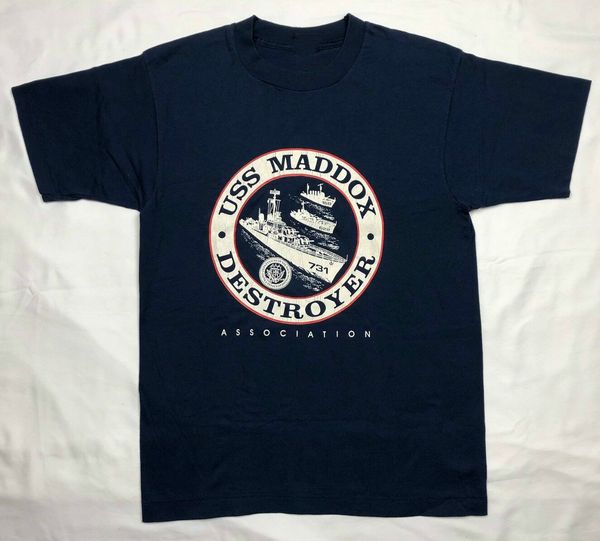 vtg 90s usa navy uss maddox destroyer mens t-shirt sz s-3xl new 
vtg 90s usa navy uss maddox destroyer mens t-shirt sz s-3xl new
