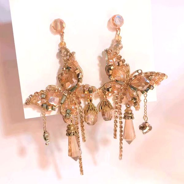 korean crystal butterfly earrings for women wedding statement earrings handmade luxury designer fashion jewelry 2020 new, Silver
korean crystal butterfly earrings for women wedding statement earrings handmade luxury designer fashion jewelry 2020 new, Silver